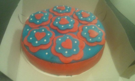 taart met chocolade vulling